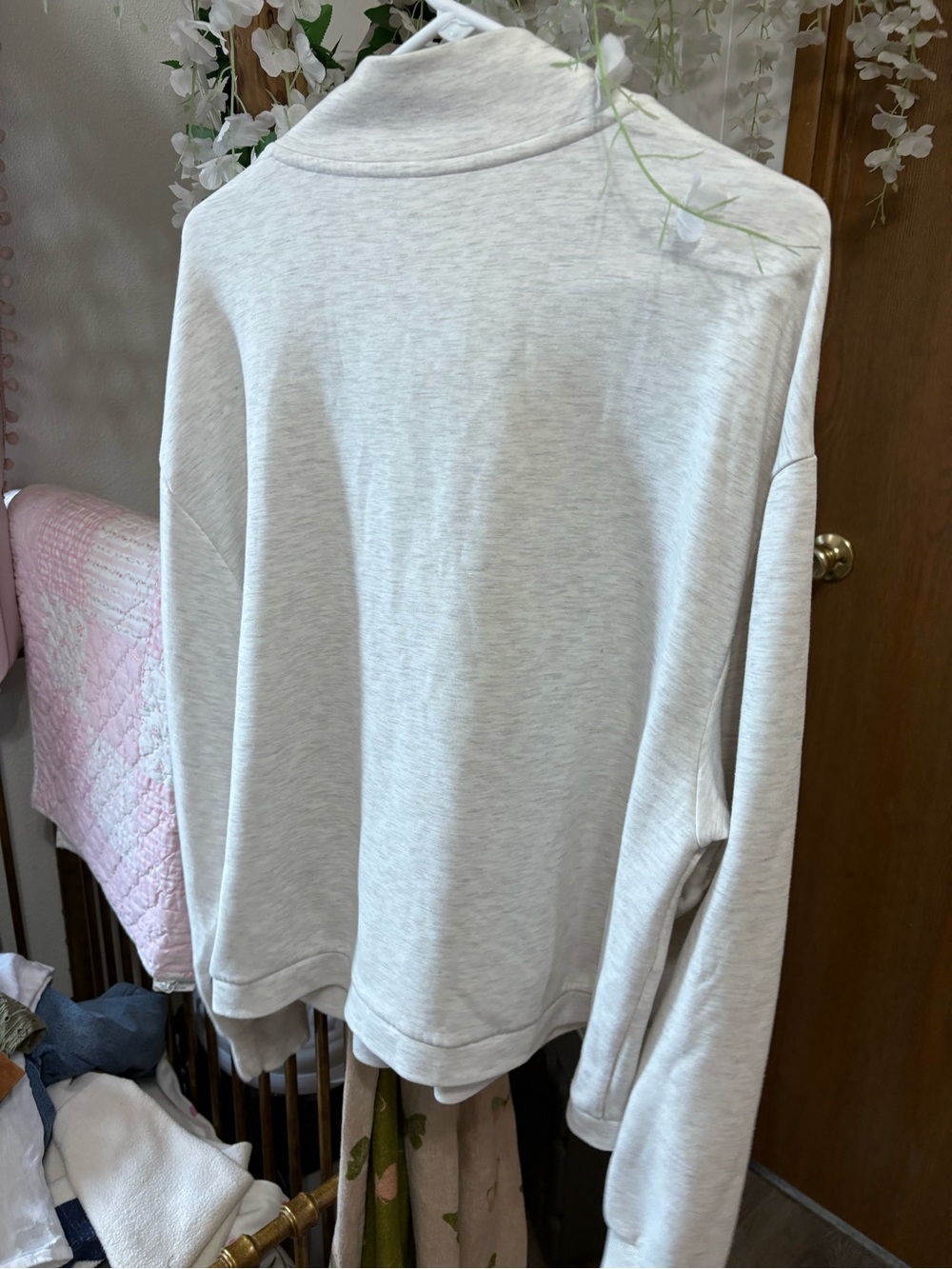Varley Cream Funnel-Neck Pullover Sweater - Picture 10 of 12